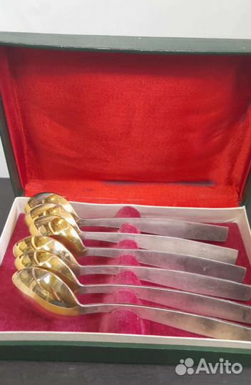 Ложки чайные мельхиоровые СССР в коробке