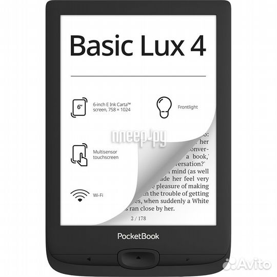 PocketBook 618 Basic Lux 4 Ink Black PB618-P-WW
