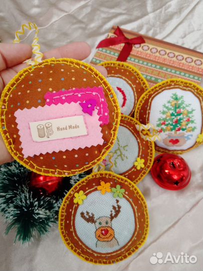 Елочные игрушки ручной работы