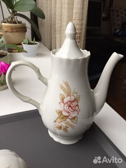 Кофейный сервиз 6 персон Добрушский фарфор. СССР