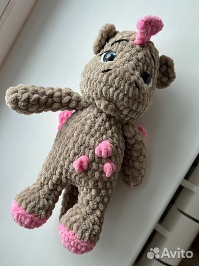 Дракон игрушка вязаная