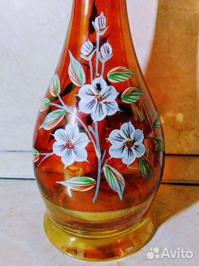 Ваза и штоф из хрусталя.Чехия