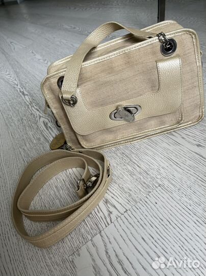 Сумка женская les copains, текстиль, бежевый