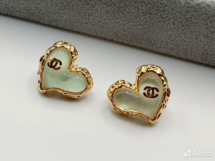 Серьги стильные Chanel