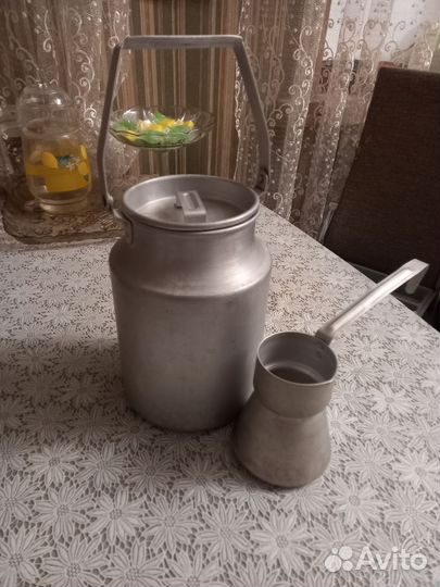 Бидон алюминиевый + ковш