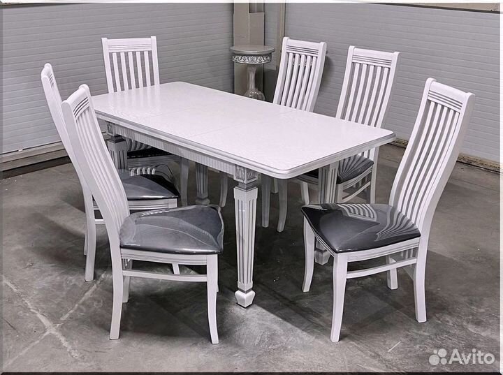 Стол обеденный овальный раздвижной