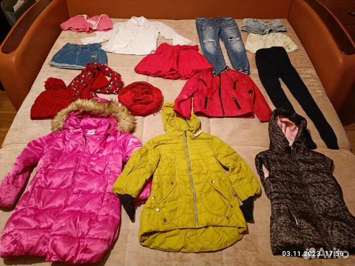 Вещи на девочку р. 134 (пакетом)