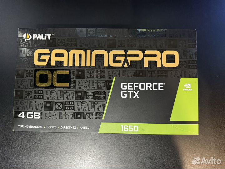 Palit nvidia GeForce GTX 1650 GamingPro OC торг