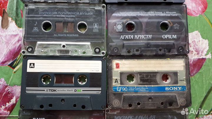 Аудиокассеты sony, maxell и другие