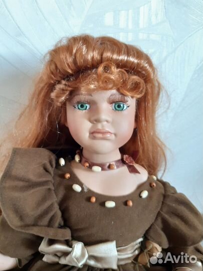 Кукла фарфоровая коллекционная Германия винтаж