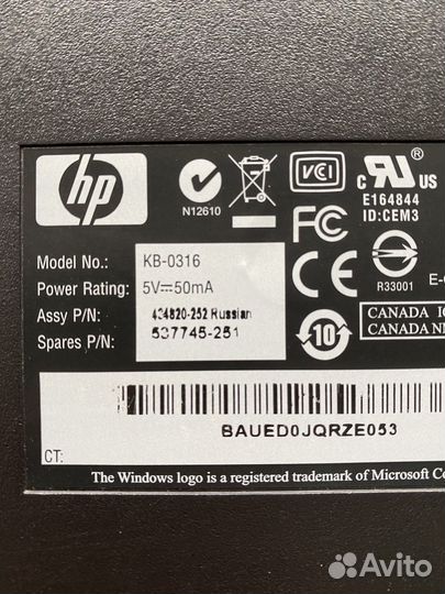 Клавиатура ps/2(usb) тихая, для офиса, работы