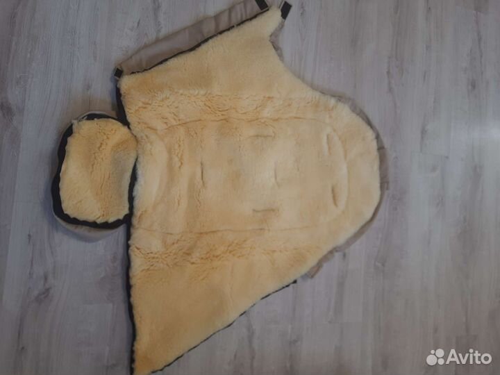 Меховой конверт в коляску овчина фирмы Kaiser