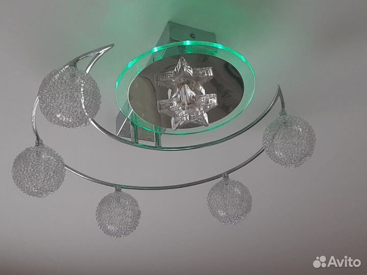 Люстра потолочная с диодной подсветкой