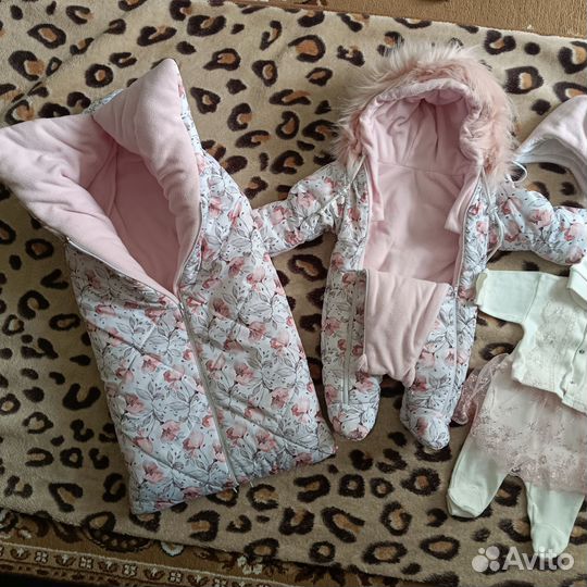 Конверт на выписку зимний для девочки