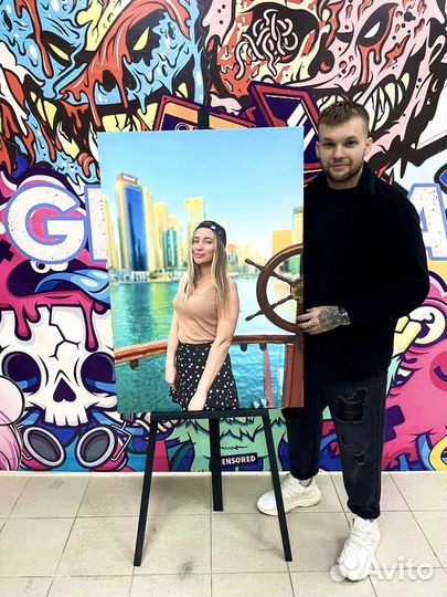 Портрет на холсте по фото