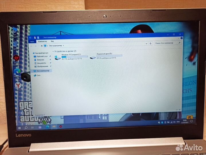 Игровой ноутбук Lenovo 2видеокарты/8gb/1000gb