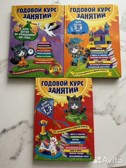 Годовой курс занятий 0-1, 1-2,2-3