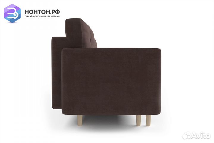 Диван тик-так Белфаст коричневый