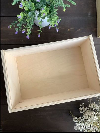 Деревянная коробка подарочная