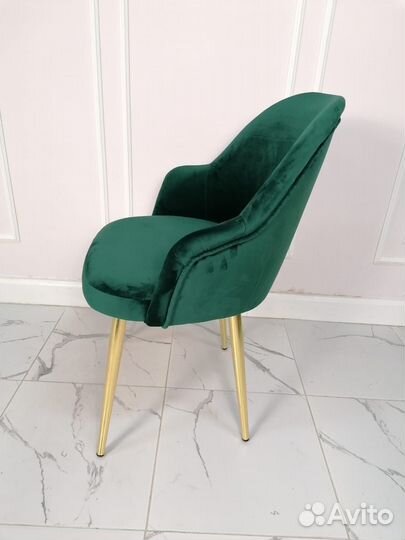 Стул Липари, зеленый бархат