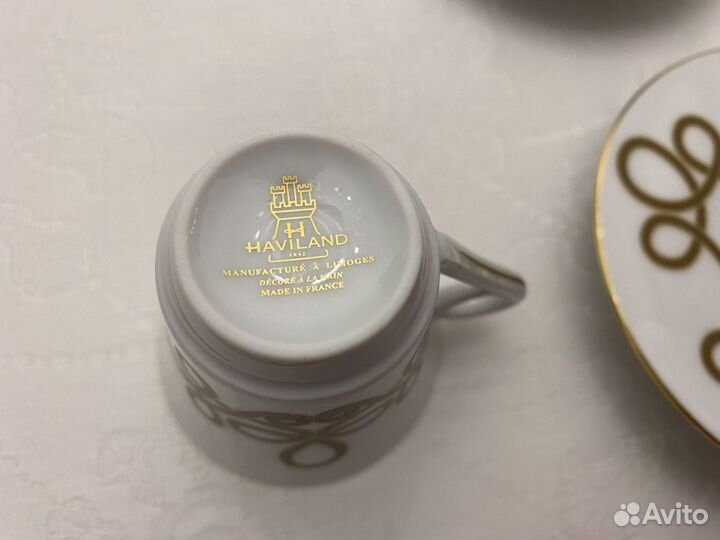 Набор кофейный на 6 персон Haviland Франция Лимож