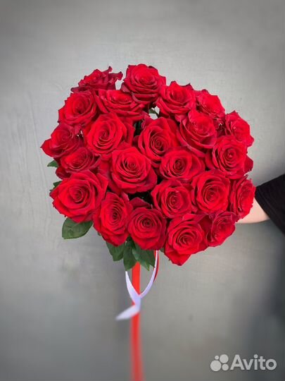 Премиум красные розы Эквадор. Доставка цветов