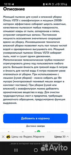 Моющий пылесос