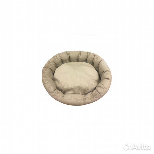 Newлежанка овальнаяКапучино Sбежевый с бортиком 50