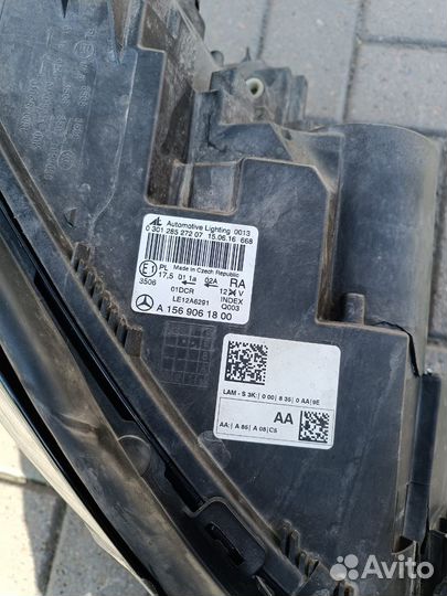 Правая фара mercedes GLA200