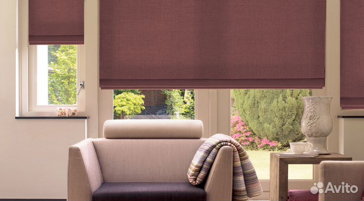 Римские шторы в кухню