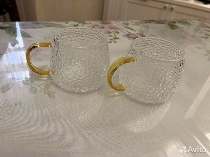 Стеклянные чашки (пара)