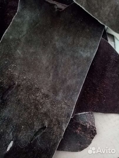 Обрезки натуральной кожи. Набор для рукоделия