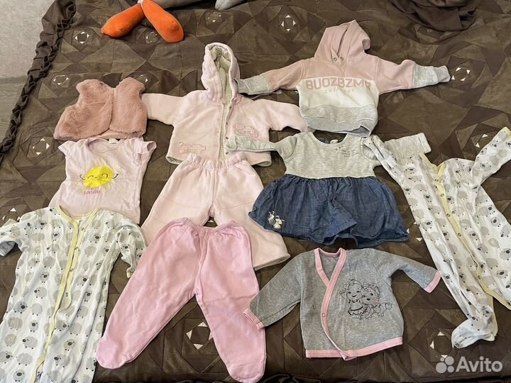 Вещи пакетом на девочку от 0 до 1 года