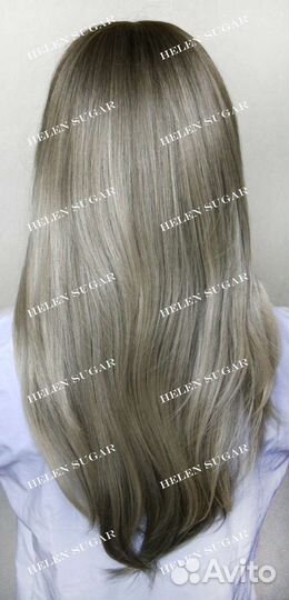 Парик пепельный блонд