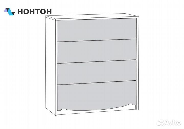 Комод Флоренция 10.102 ясень анкор