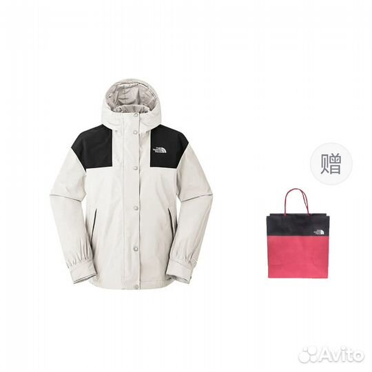 THE north face City Outdoor Collection Windbreaker Jackets Women's Dune White+Gift Bag (XXL)(59)