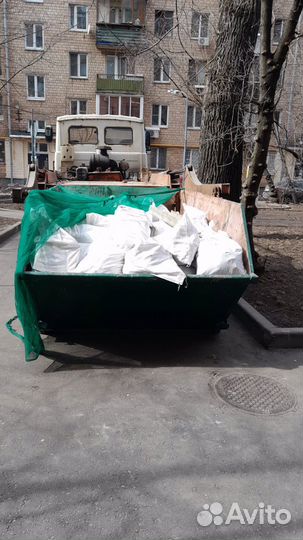Вывоз мусора контейнер, газель, самосвал