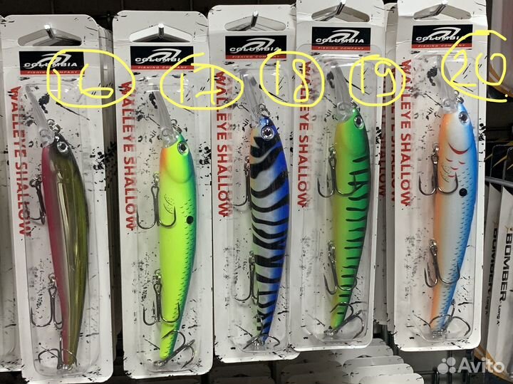 Воблеры Bandit Walleye Shallow на троллинг 3,6м