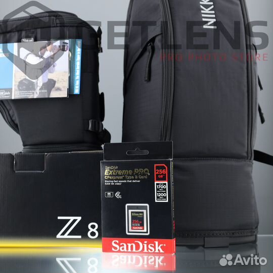 Nikon Z8 + Z 800 + SanDisk 256GB + Holster