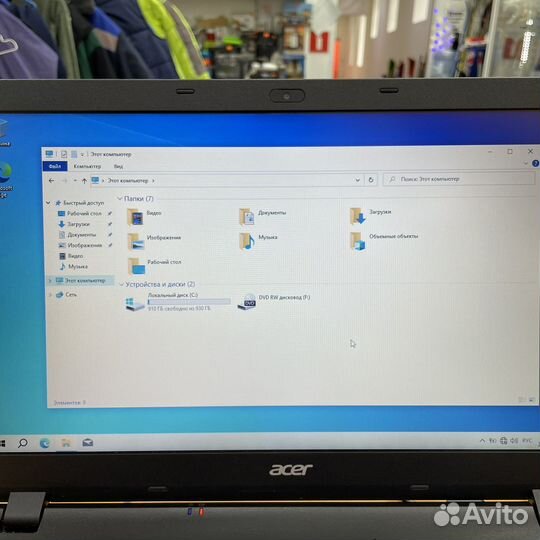 Ноутбуе Acer i3-5005U/ озу 4гб/Hdd 1000