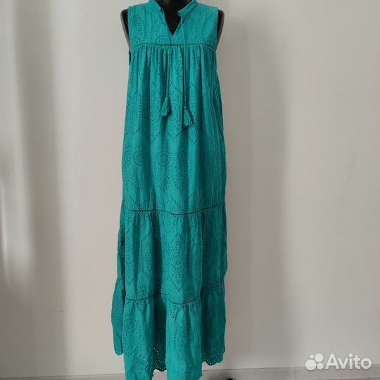 Платье-сарафан хлопок шитье кружево