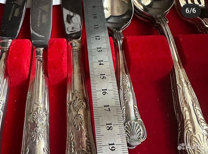 Столовые приборы.Комплект.Серебрение.Винтаж.Англия