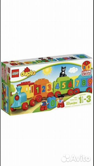 Lego duplo поезд Учусь считать