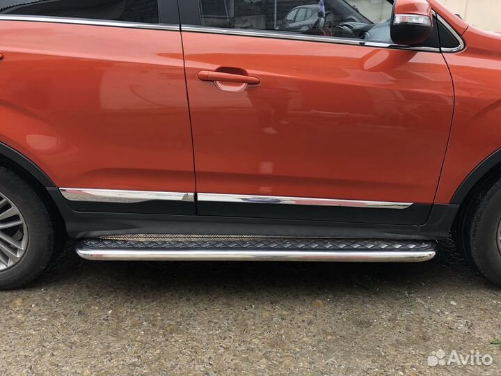 Защита порогов Chery Tiggo 5 2016 (рестайлинг)