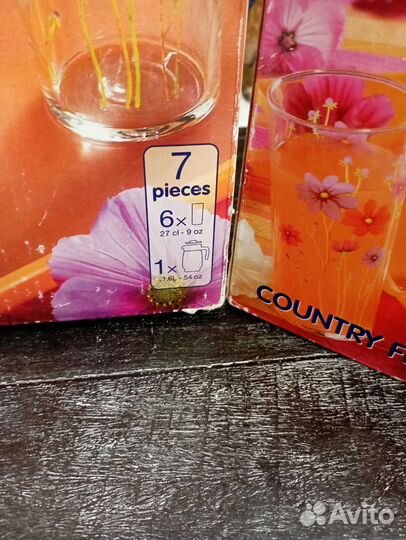 Набор стаканов luminarc (кувшин в подарок)