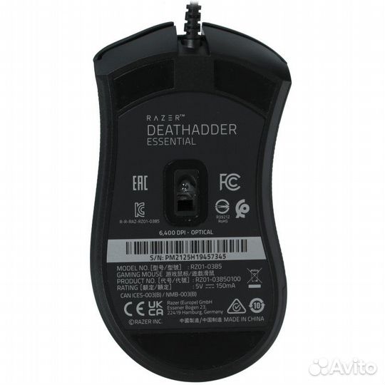 Мышь проводная Razer DeathAdder Essential