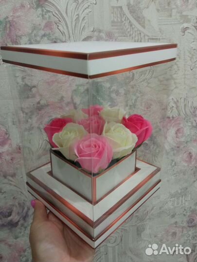 Букет из мыльных роз