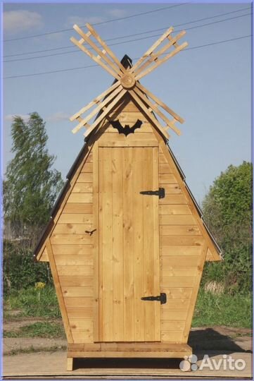 Дачный туалет с декором вфл 232