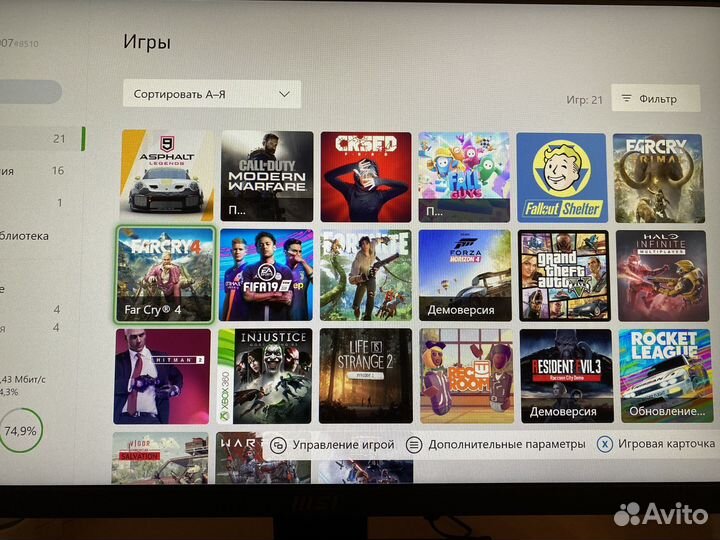 Xbox One s 1tb с играми