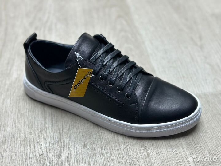 Мужские кожанные кеды